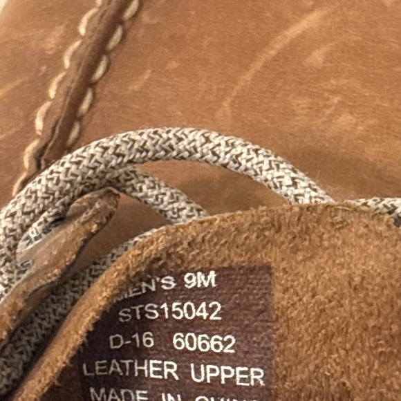 Sperry Men’s Brown Old Money Leather Boat Shoes Size 9 - Picture 4 of 6